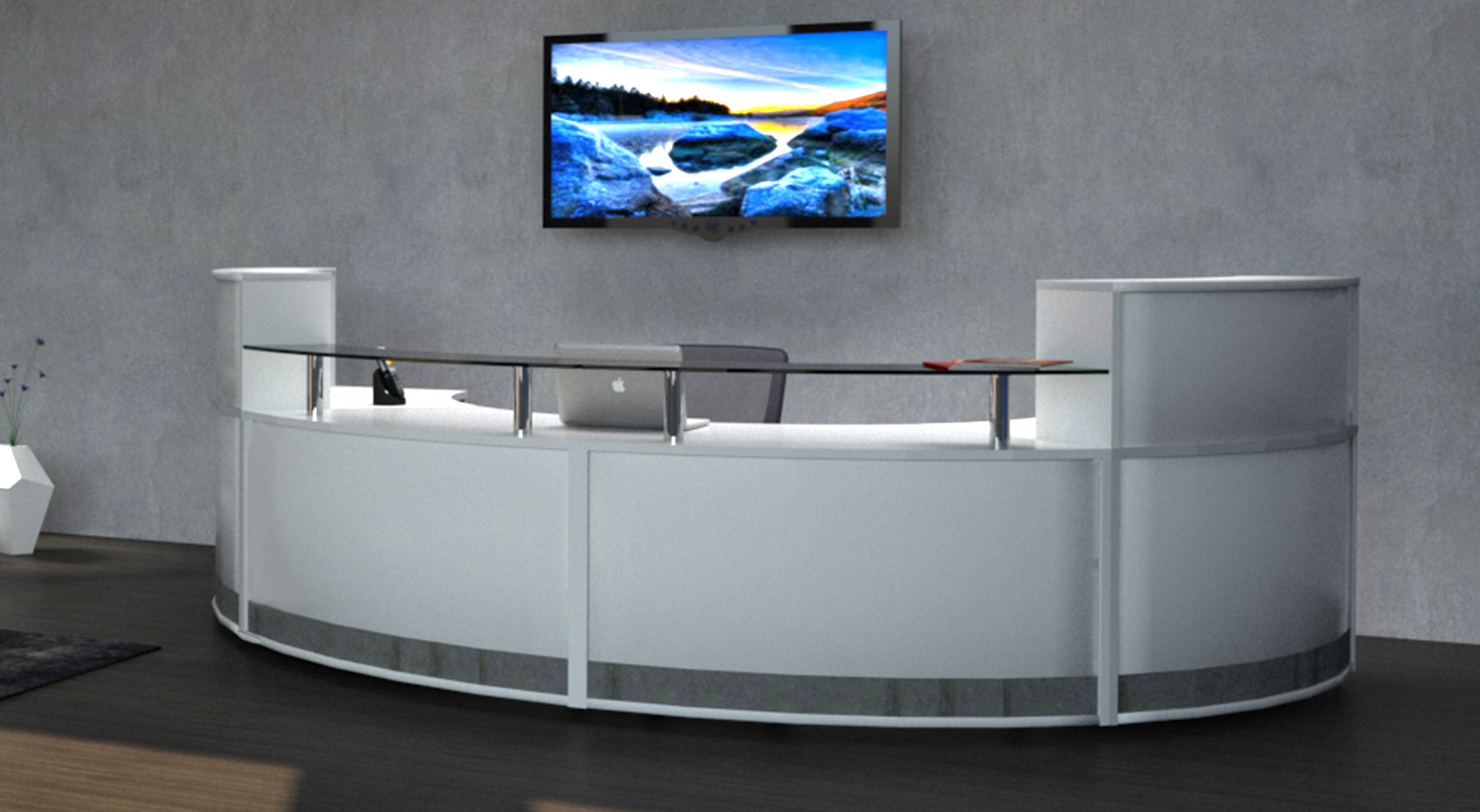 Reception-counter-display