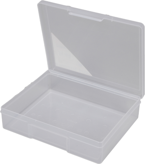 1H-029B - 1 Compt Clear Storage Box Open