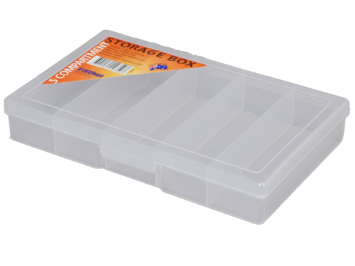 1H-030A - 5 Compt Clear Storage Box