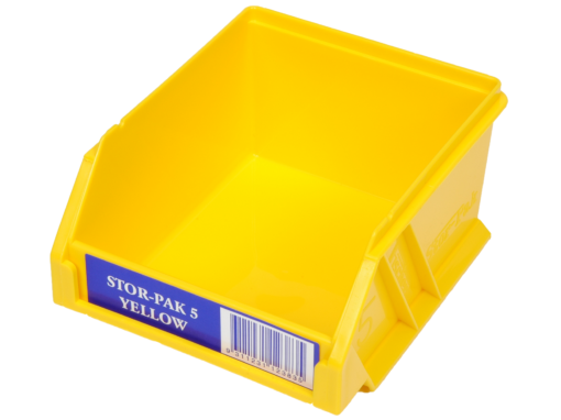 Yellow 1H-060Y Fischer Plastics Stor-Pak 5