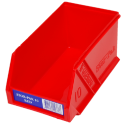 Red 1H-061R Fischer Plastics Stor-Pak 10