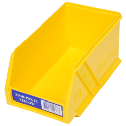 Yellow 1H-061Y Fischer Plastics Stor-Pak 10