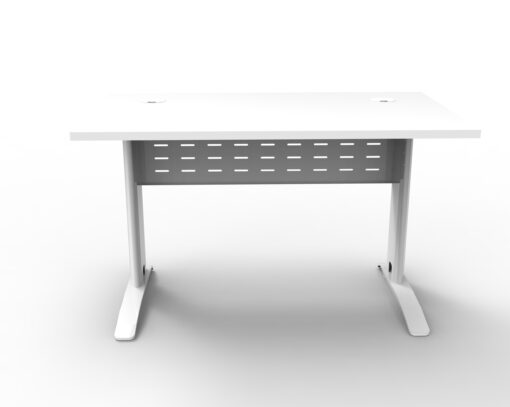 Rapid Span Single Sided Workstations - 1200mm width - White frame and white top