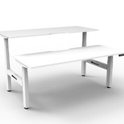 Boost+ Back to Back workstation - 1200 width - White top and white frame