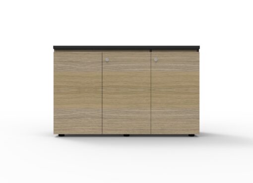 Infinity Swing Door Cupboards - 3 Door 1200 x 450mm - oak