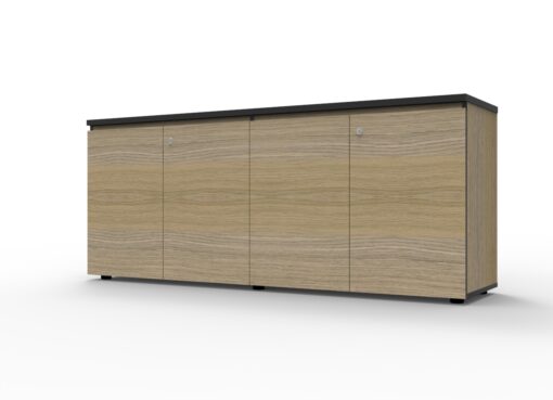 Infinity Swing Door Cupboards - 4 Door 1800 x 450mm - oak