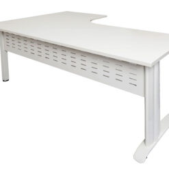 Rapid Span Corner Workstations - 1800 x 1200 width -white frame and white top