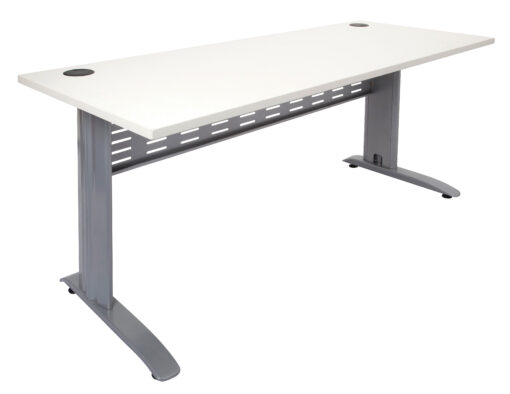 Rapid Span Single Sided Workstations - 1500 width - silver frame and white top