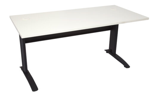 Rapid Span Single Sided Workstations - 1800 width - black frame and white top