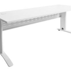 Rapid Span Single Sided Workstations - 1800 width - white frame and white top