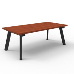 Eternity Rectangular Coffee Table - Cherry Top with black frame