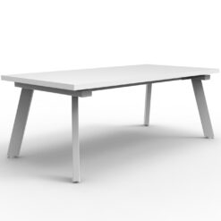 Eternity Rectangular Coffee Table - White top and white frame