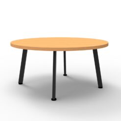 Eternity Round Coffee Table 900 Dia - Beech top and black frame