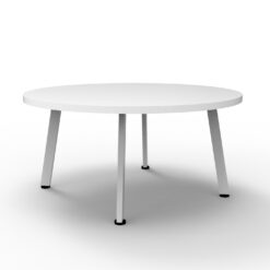 Eternity Round Coffee Table 900 Dia - White top and white frame