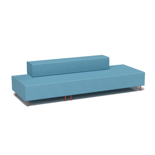 Flexi Modular Lounge Stretch - seats blue and backrest blue