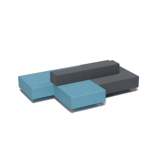 Flexi Modular Lounge Island - triple seat and single seat A both LB and remaining CA