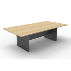 Rapid Worker Boardroom Table - 2400x1200 - Natural oak top