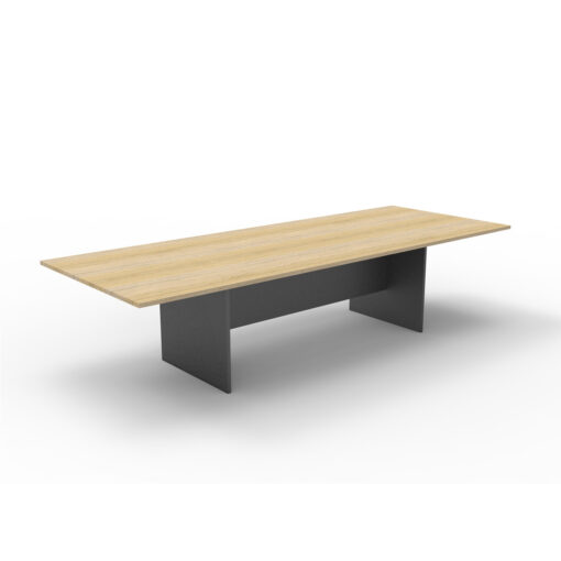 Rapid Worker Boardroom Table - 3200x1200 - Natural oak top