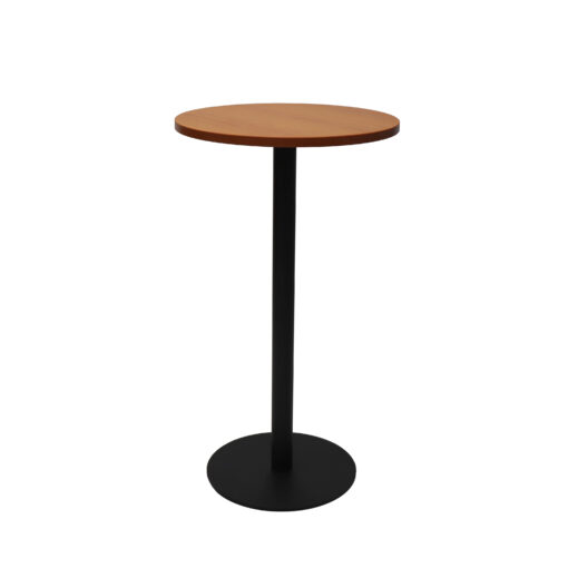 Disc Base Bar Table - Cherry top and black frame