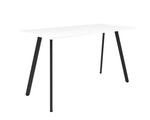 Eternity High Bar Table - 1800X750 - White top and black frame