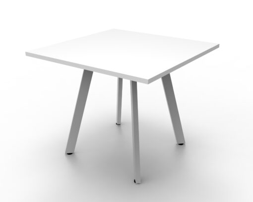 Eternity Square Table - 900x900 - White top and white frame