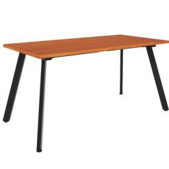 Eternity Meeting Table - 1500x750 - Cherry top and black frame