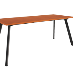 Eternity Meeting Table - 1800x750 - Cherry top and black frame