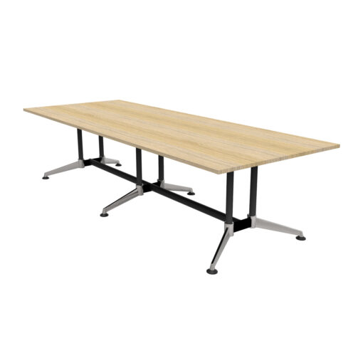 Typhoon Boardroom Table - 3200x1200 - Natural Oak