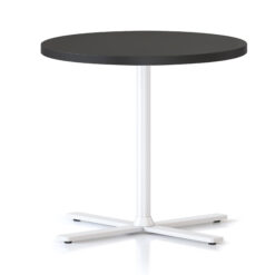 Kolo Side Table - Black top and white frame