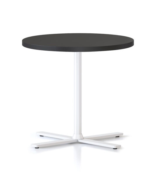 Kolo Side Table - Black top and white frame