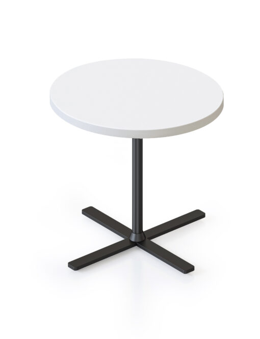 Kolo Side Table - White top and black frame