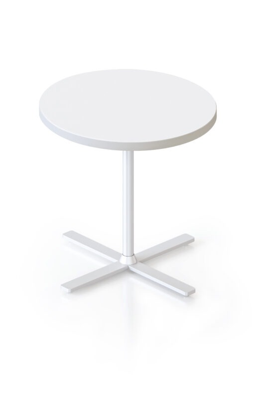 Kolo Side Table - White top and white frame