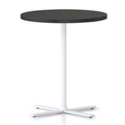 Kolo Side Table - Black top and white frame