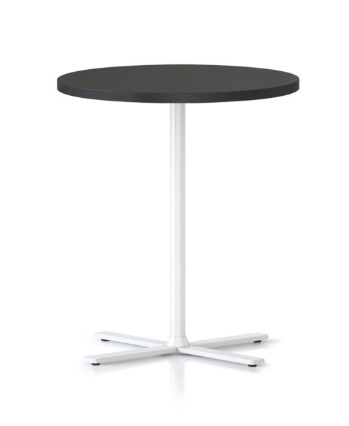 Kolo Side Table - Black top and white frame