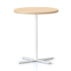 Kolo Side Table - Natural oak top and white frame