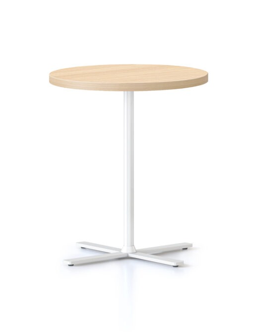 Kolo Side Table - Natural oak top and white frame