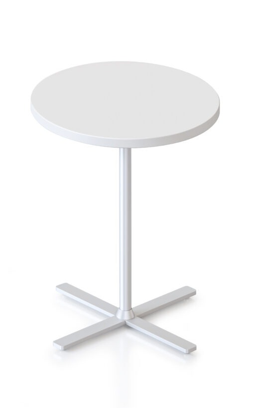 Kolo Side Table - White top and white frame