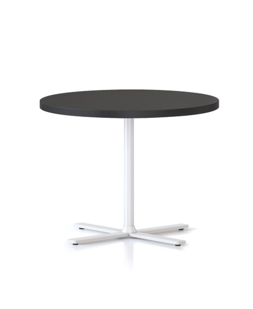 Kolo Side Table - Black top and white frame