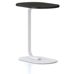 Selene Side Table - black top and white frame