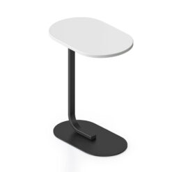 Selene Side Table - white top and black frame