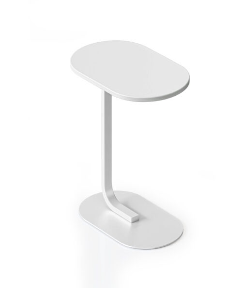 Selene Side Table - white top and white frame