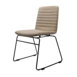 Pixel sled base - almond PU fabric with black frame