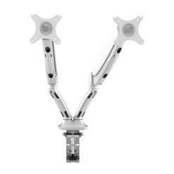 Executive Dual Monitor Arm - White