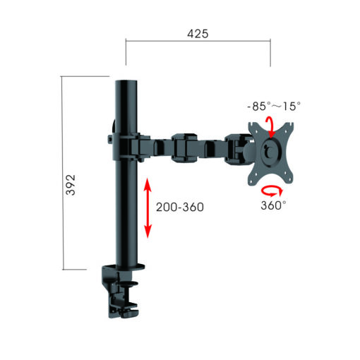 Revolve Single Arm - Monitor Arm