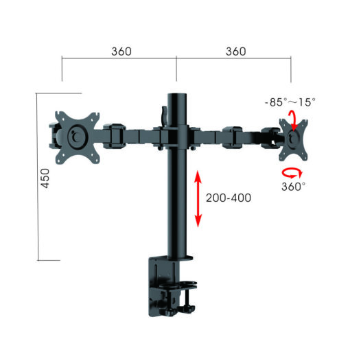Revolve Dual Arm - Monitor Arm