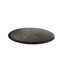 Blinky Power Pod - 3 x GPO+ 3 x USB - Black
