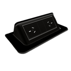 Rapid Wiring Pop-up Power In Desk Module - Black