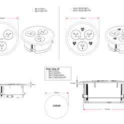 Blinky Power Pod - Line Drawing
