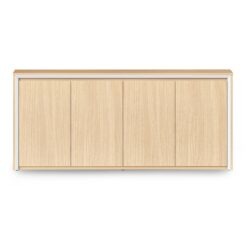 Casa Executive Swing Door Cupboard – Natural Oak/Natural White
