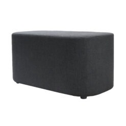 Kail Rectangle Ottoman - Charcoal